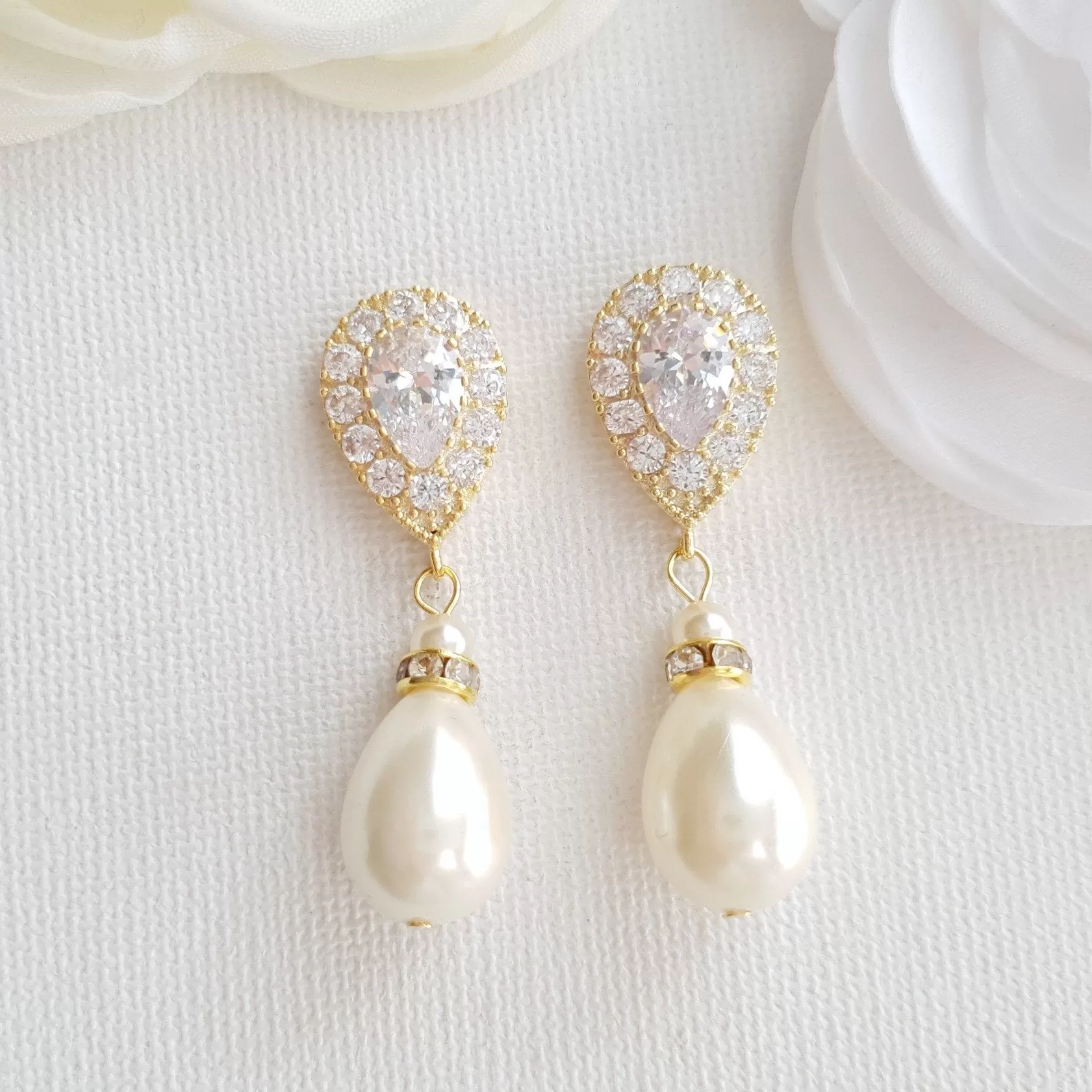 Pearl Drop Earrings- Penelope