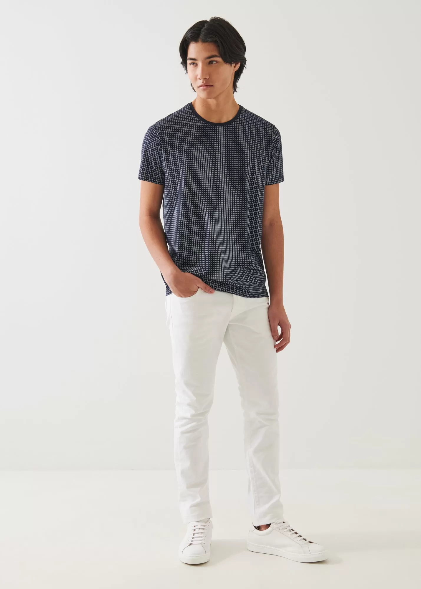 PIMA COTTON STRETCH PRINTED T-SHIRT