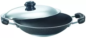 Prestige Omega Select Plus Non-Stick Deep Appachetty with Lid, 20cm (1 Litre)