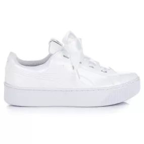 Puma Vikky Platform Ribbon women's sneakers shoe 367816 01 white