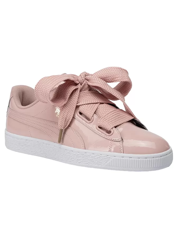 Puma women's sneakers Basket Heart Patent 363073 11 pink