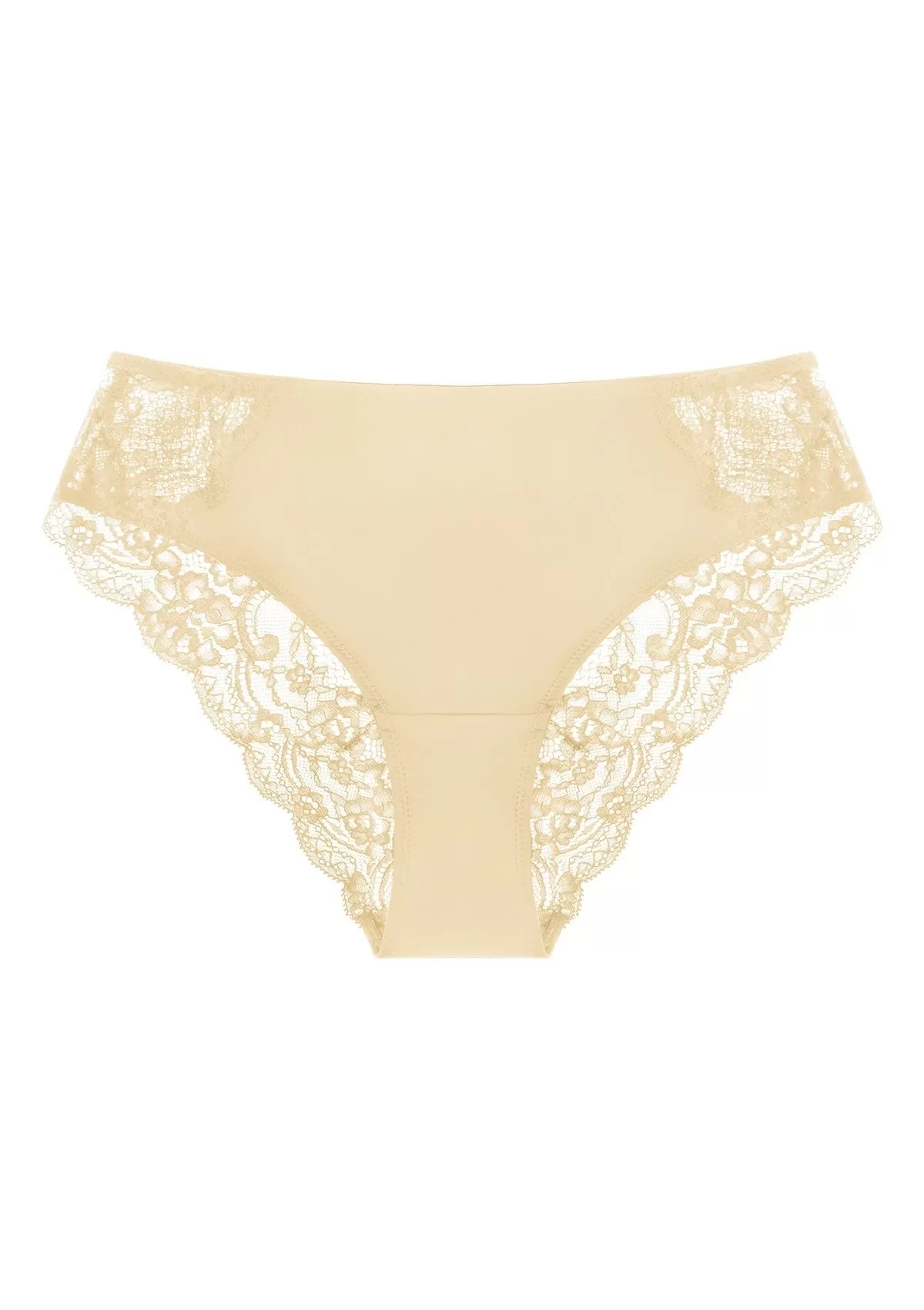 Rebecca All-lace Back Beige Cheeky Underwear