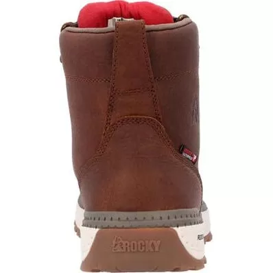 Rocky Men's Rebound Wedge 6" Comp Toe WP Work Boot -Tobacco- RKK0435