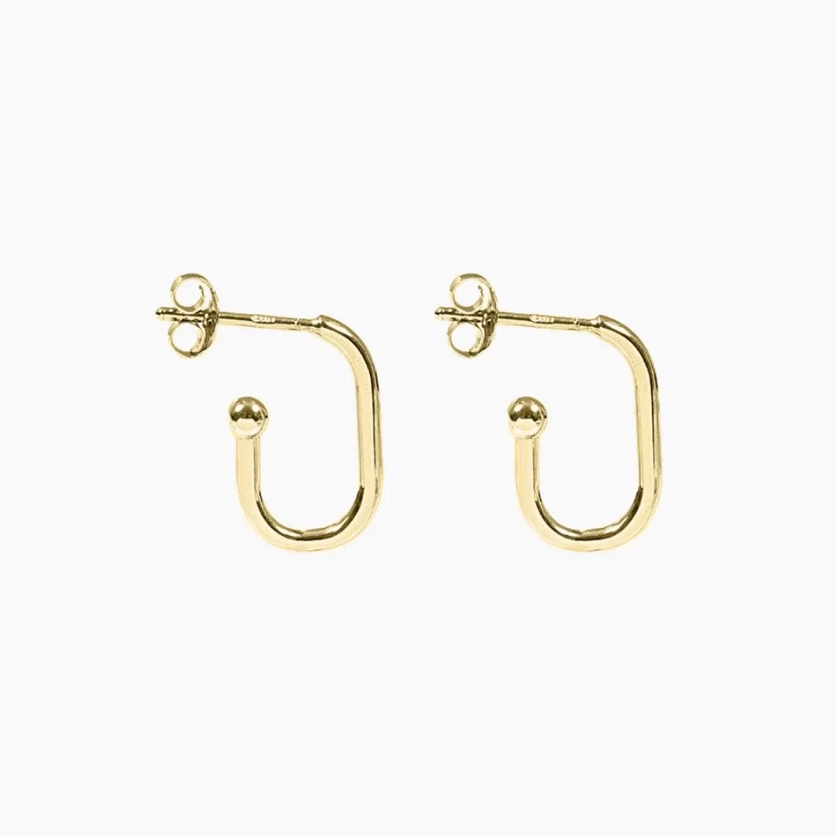 Roma Open Huggie Earrings (Gold)