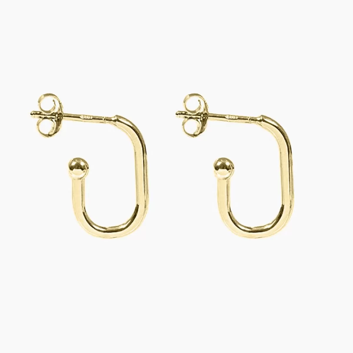 Roma Open Huggie Earrings (Gold)