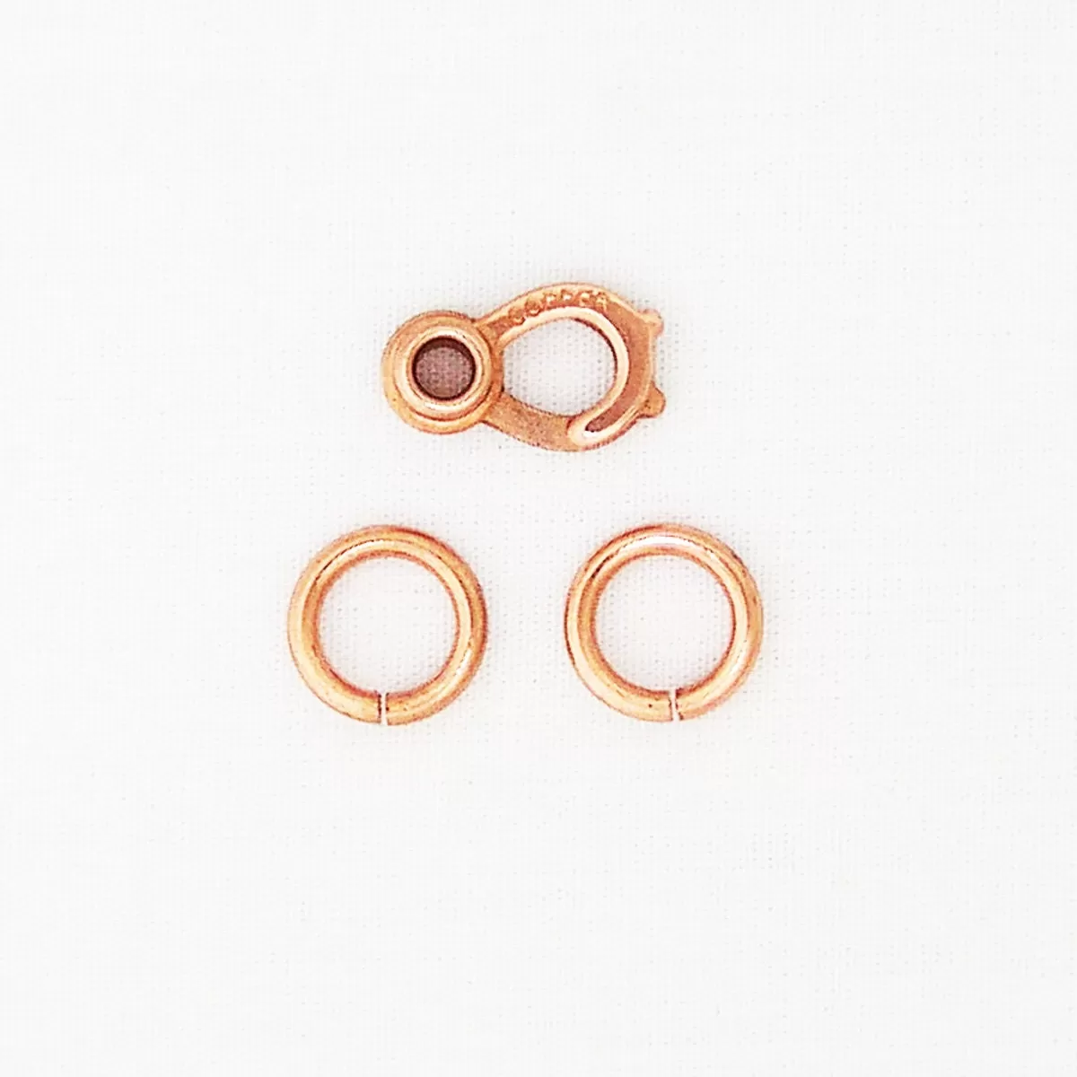 Set of 3 Solid Copper Clasp Kits 16mm Sister Hook with Jump Rings JSCSH3 Heavy Duty Copper Clasps