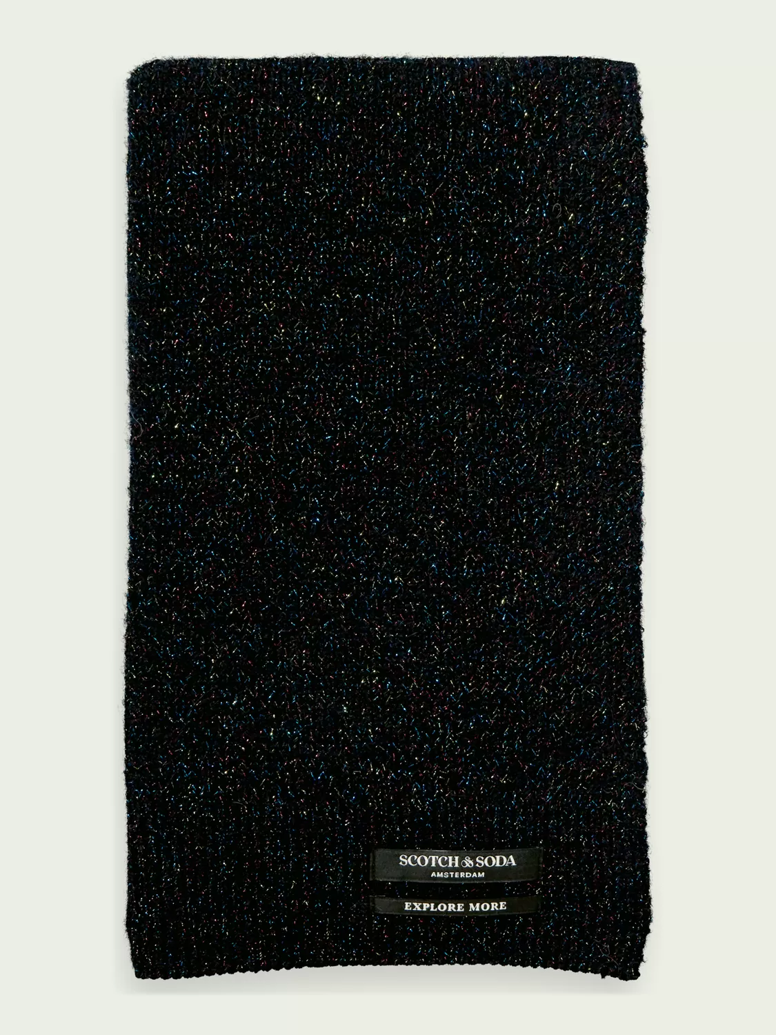 Soft Knitted Scarf-Black Sky