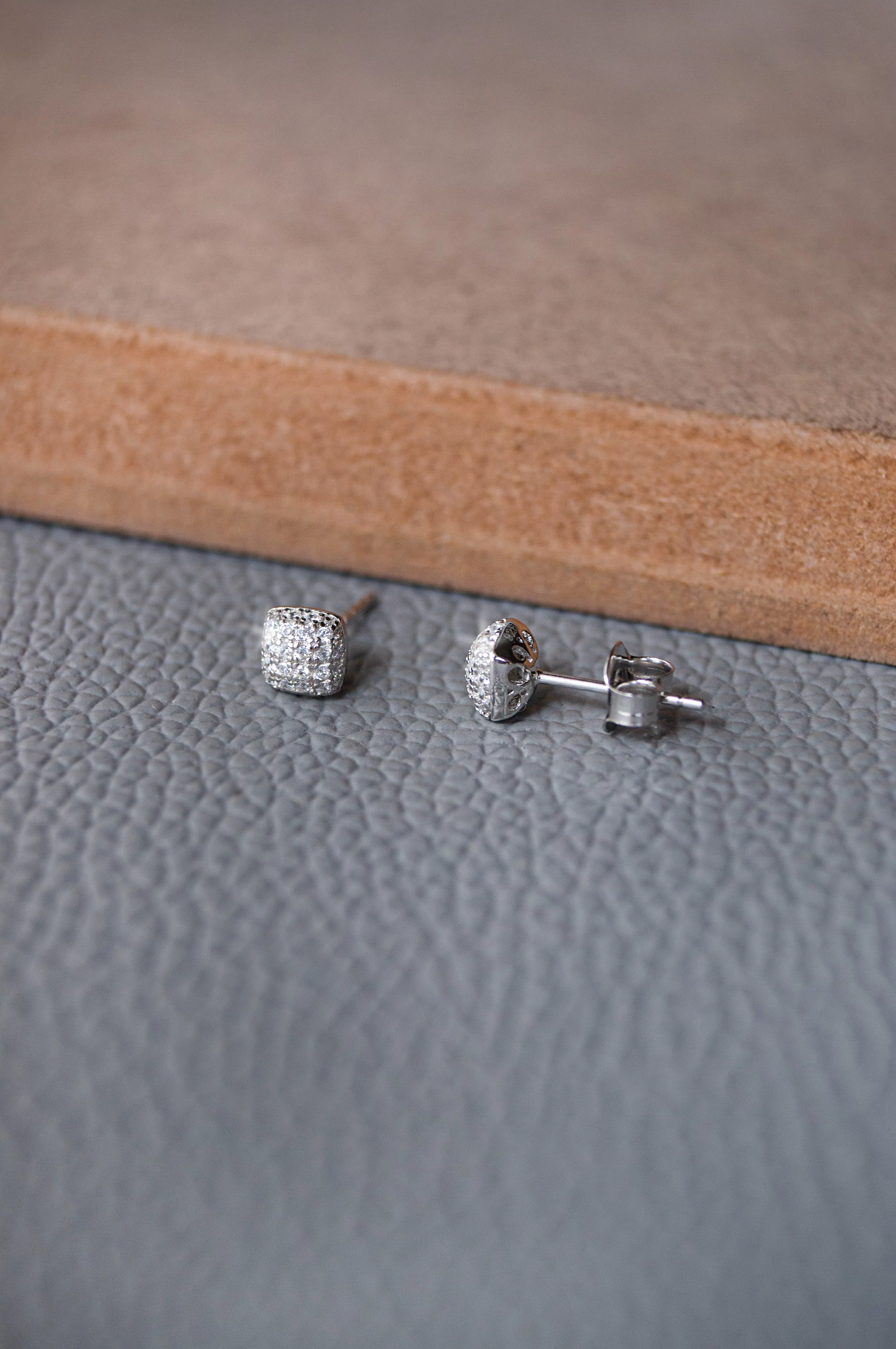 Sparkling Dust Sterling Silver Stud Earrings