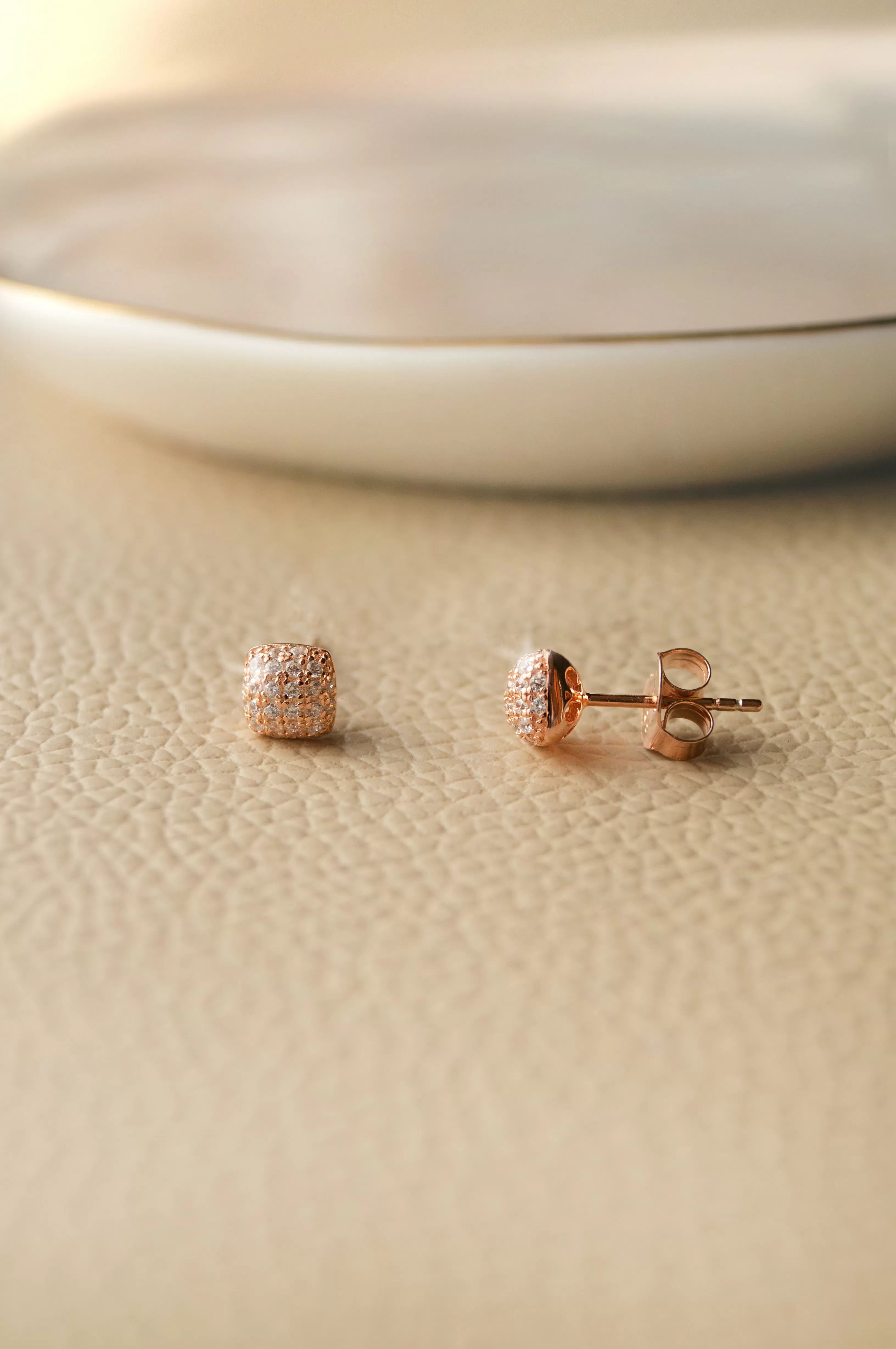 Sparkling Dust Sterling Silver Stud Earrings