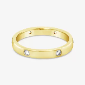 Stackable Inlay Diamond Ring