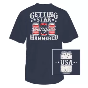 Star Spangled Hammered Short Sleeve T-Shirt