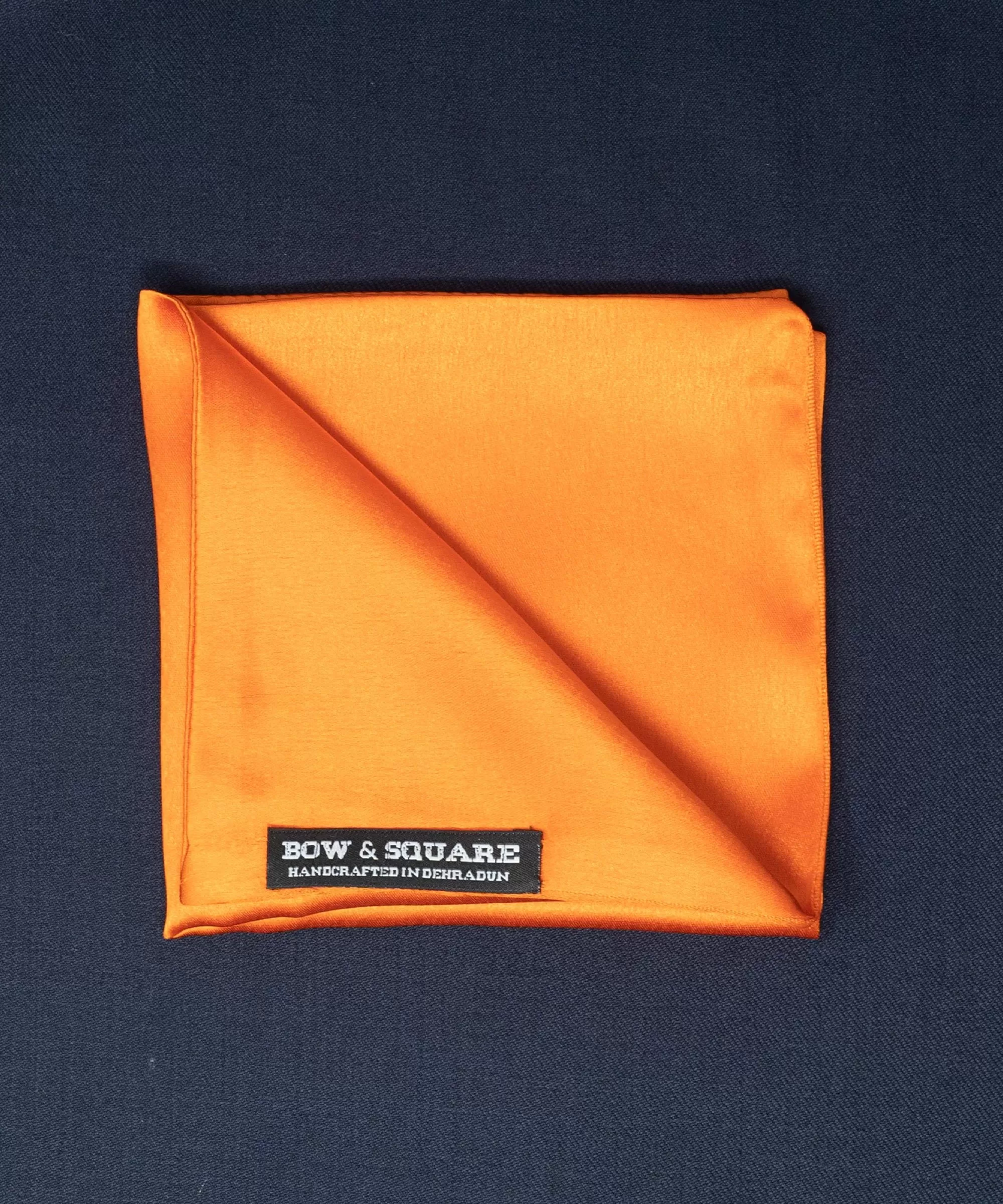 Sun & Sand Solid Orange Pocket Square