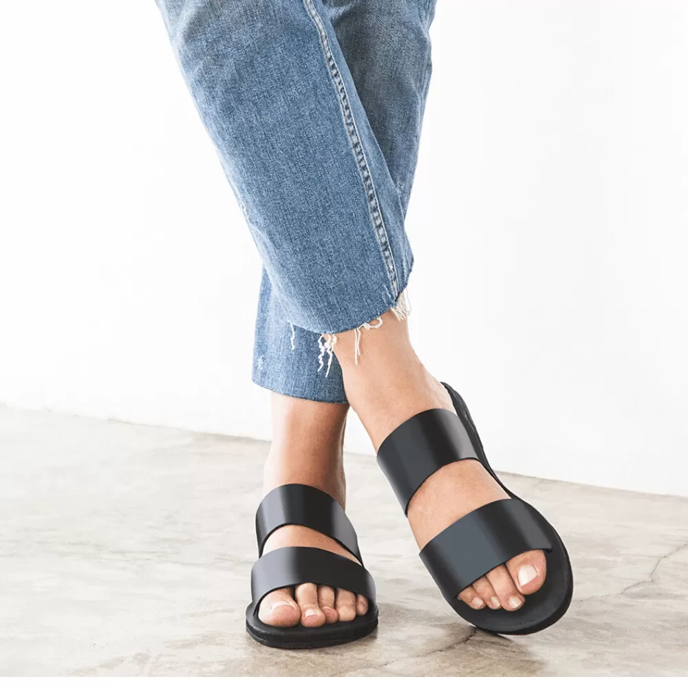 The Ophelia Leather Slide Sandal