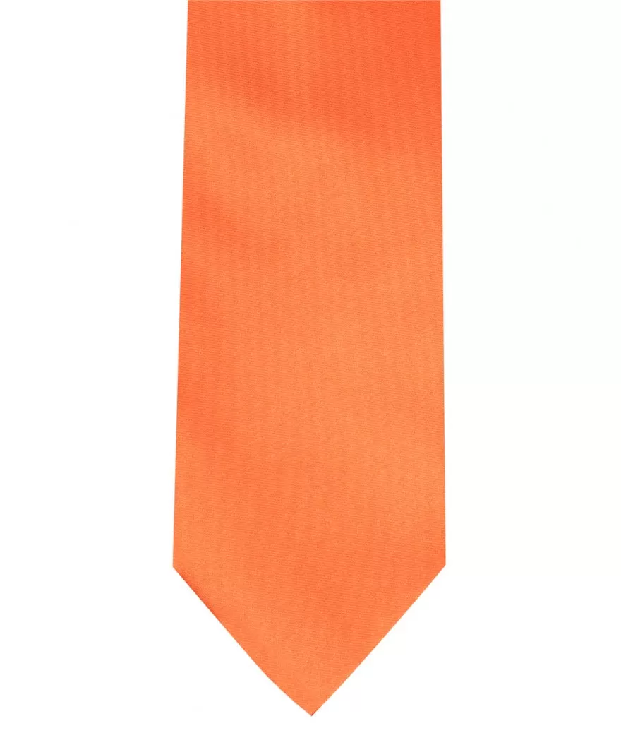 Tie & Pocket Square - Orange