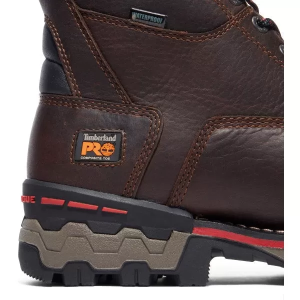 Timberland Pro Men's BoonDock 8" Comp Toe WP Work Boot -Brown- TB1A128P214