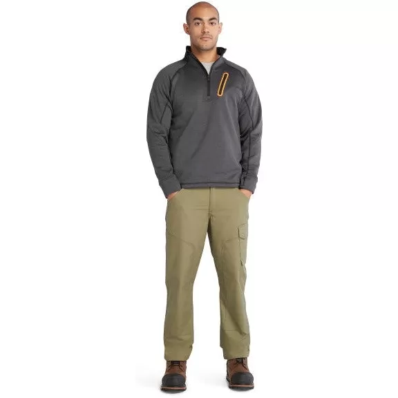 Timberland Pro Men's Reaxion 1/4 Athletic Fleece Jacket -Charcoal- TB0A55RVCV9