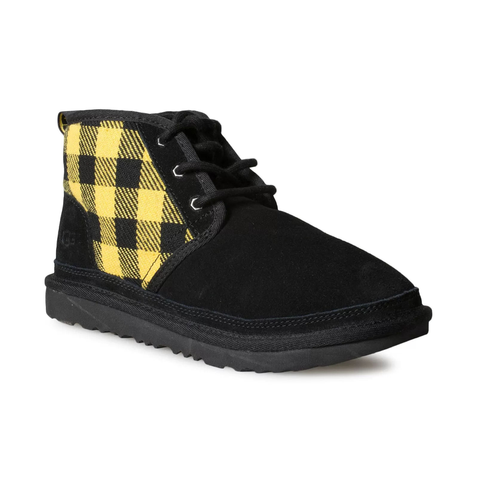 UGG Neumel Plaid Black / Yellow Boots - Youth