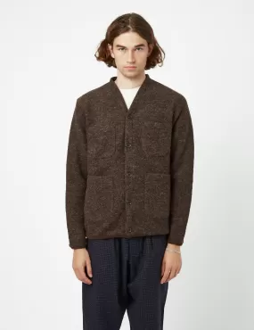 Universal Works Cardigan (Wool Fleece) - Brown