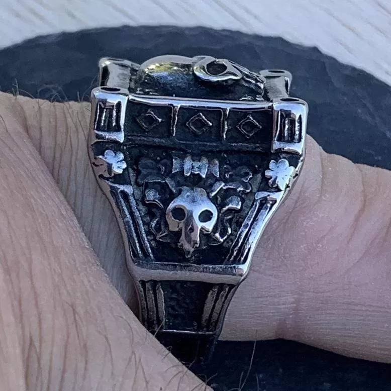 Vikings Celebration Ring - Skull Ring - R88