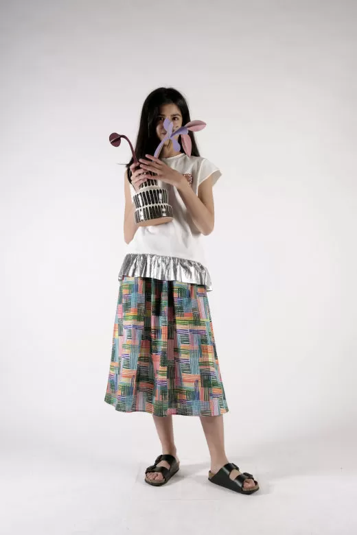 WOLF AND RITA An Ode To Summer SILVINA MIKADO MIDI SKIRT