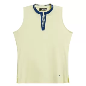 Womens Leya Sleeveless TX Jersey Polo Wax Yellow - SS24