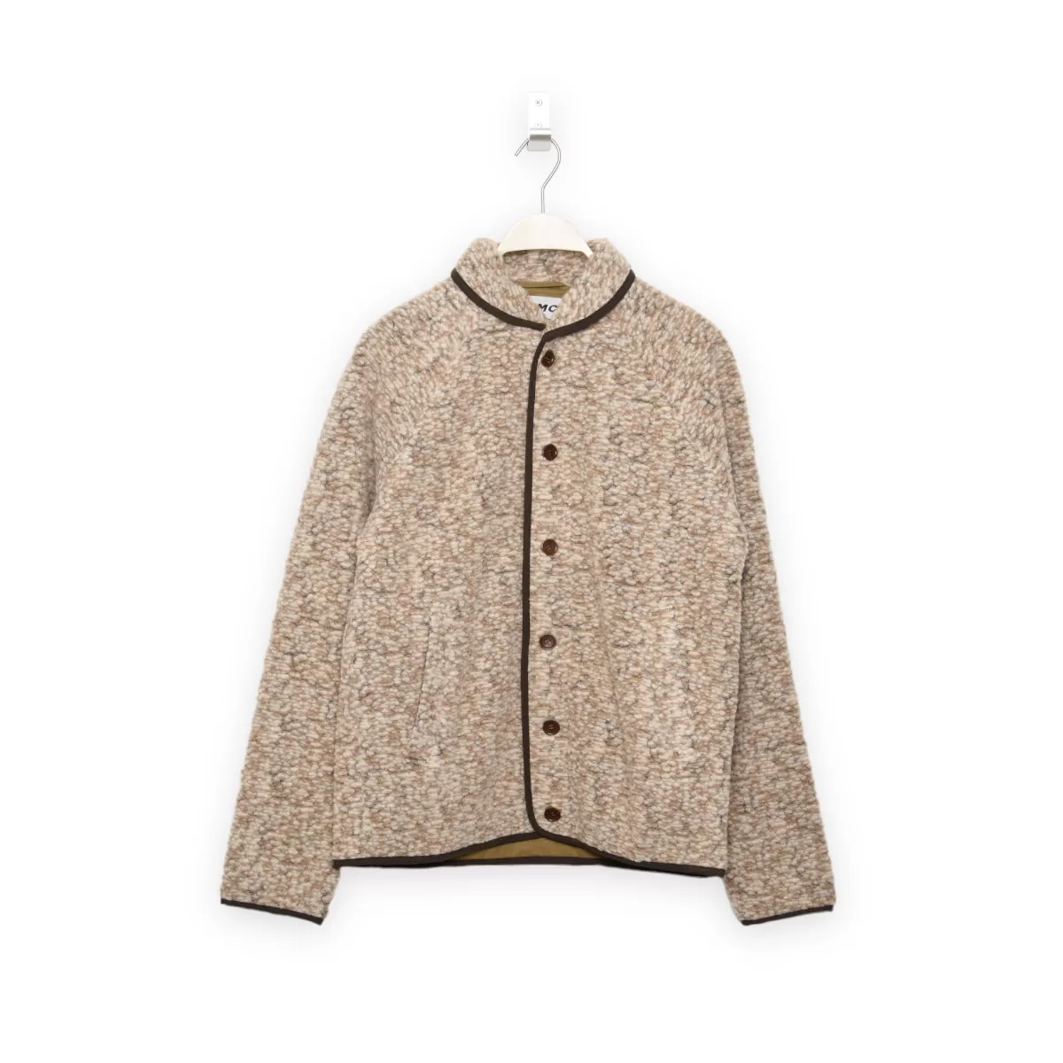 YMC Beach Wool Fleece Jacket beige marl